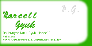 marcell gyuk business card